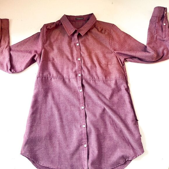 Toad & Co Dakotah Button Down Travel Tunic Medium - Picture 8 of 10
